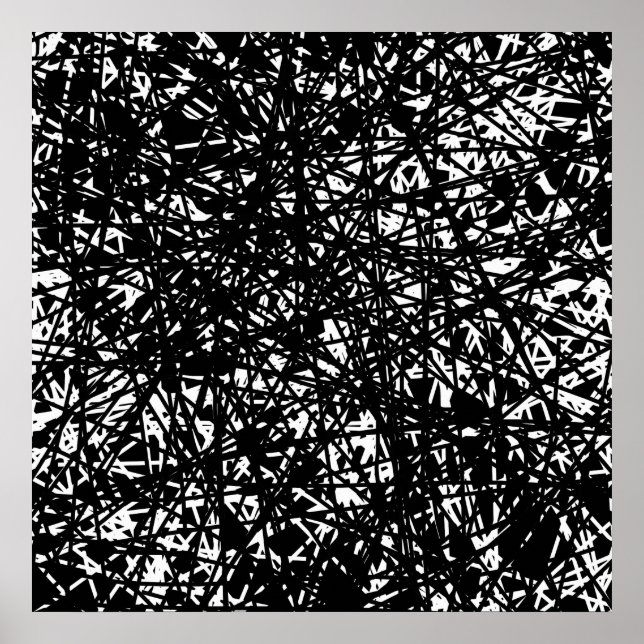 Póster Líneas abstractas (Frente)