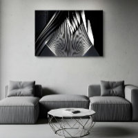 Líneas abstractas modernas de arquitectura 3D