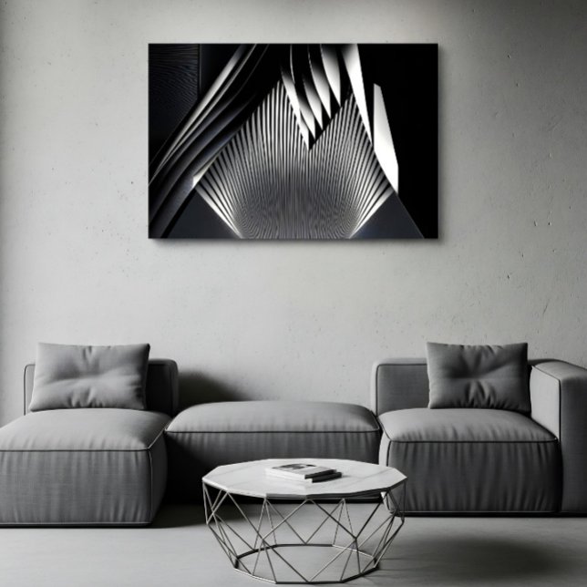 Póster Líneas abstractas modernas de arquitectura 3D (Subido por el creador)