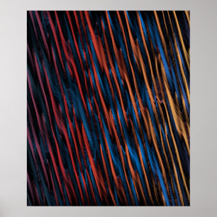 Póster Líneas abstractas sedosas