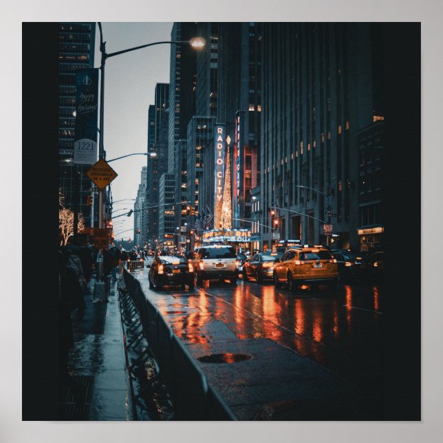 Póster Líneas aéreas de la ciudad de Nueva York: cautivan (Frente)