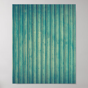 Póster Líneas azules rayadas