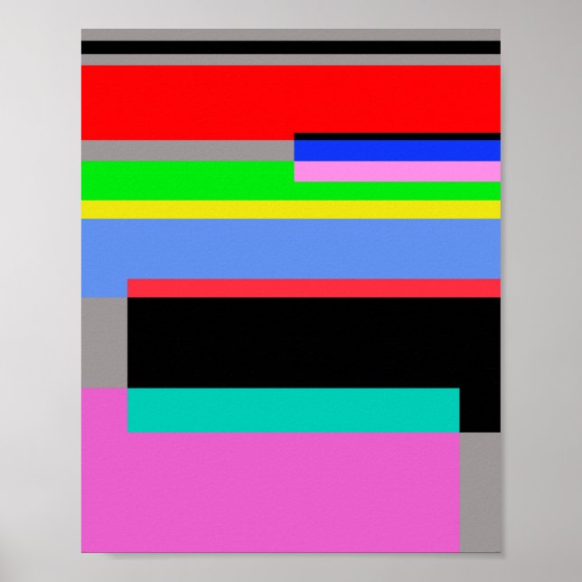 Póster Líneas de color (Frente)