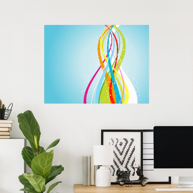 Póster Líneas de colores arcoiris (Subido por el creador)