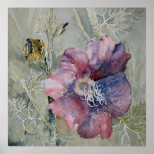 Póster Líneas de confluencia-hollyhock