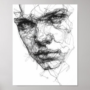 Póster Líneas de una Mirada Fragmentada