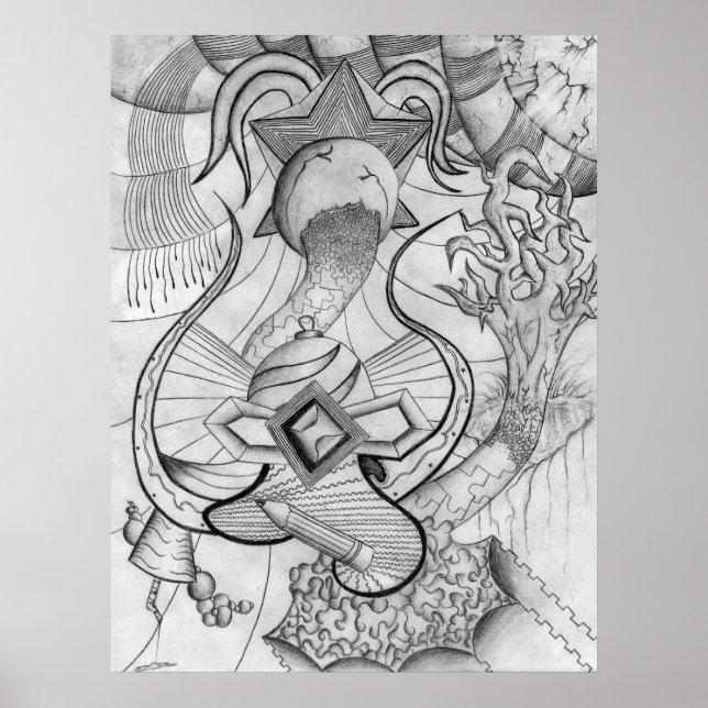 Póster Líneas en movimiento (Frente)