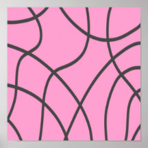 Líneas: Gris sobre rosa suave