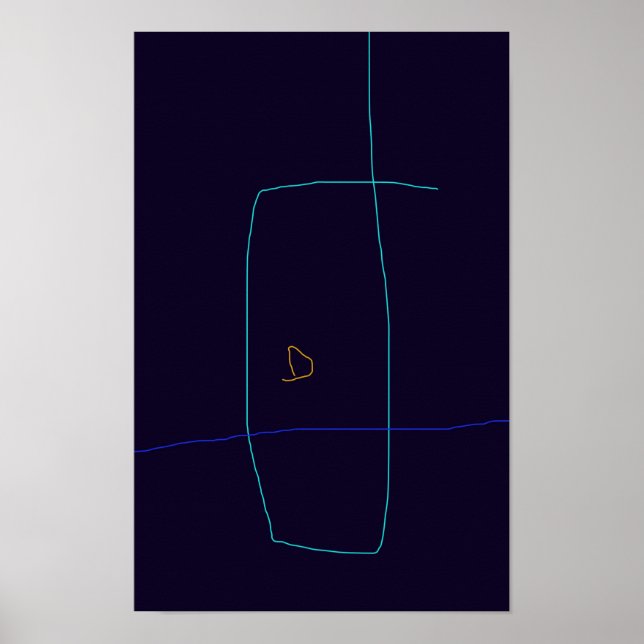 Póster Líneas minimalistas (Frente)