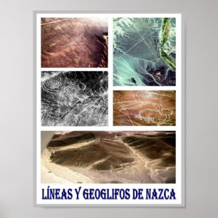 Póster Líneas y Geoglifos De Nazca - Peru -