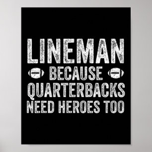 Póster Lineman Porque Los Respectivos Cuarteles Necesitan