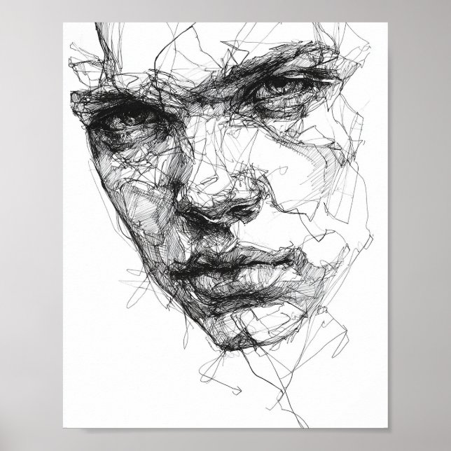Póster Lines of a Fractured Gaze (Frente)
