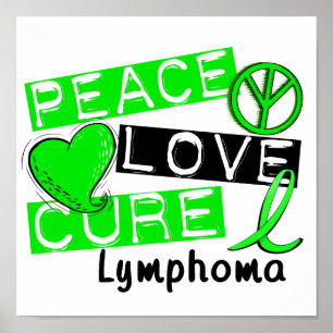 Póster Linfoma de la cura de amor por la paz