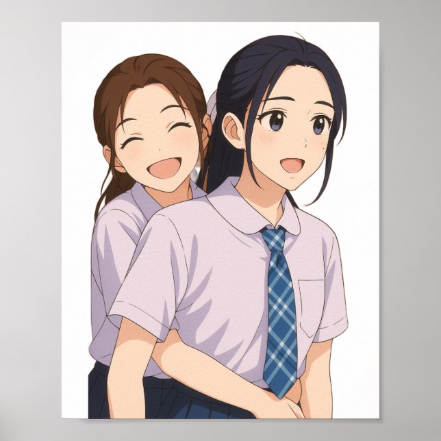 Póster LingOrm "Solo Tú Serie" Chica de Anime Escolar (Frente)