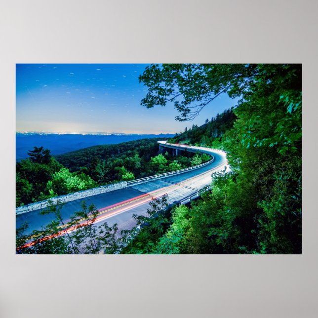 Póster linn cove viaduct blue ridge parkway (Frente)