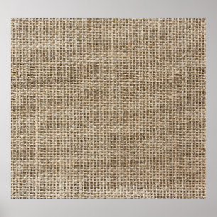 Póster Lino crudo: Tela texturada natural.