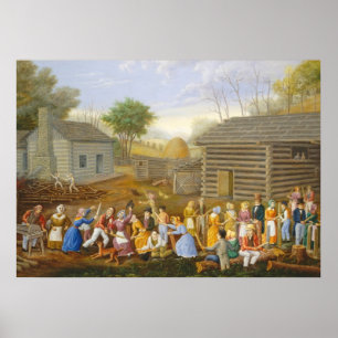 Póster Lino que agrama la abeja, 1885 (aceite en hacer