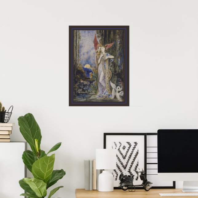 Póster L'Inspiration de Gustave Moreau (Oficina en casa)