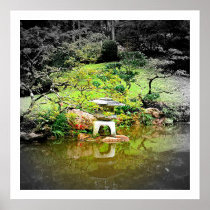 Póster Linterna de piedra japonesa