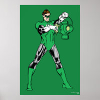 Linterna verde con linterna