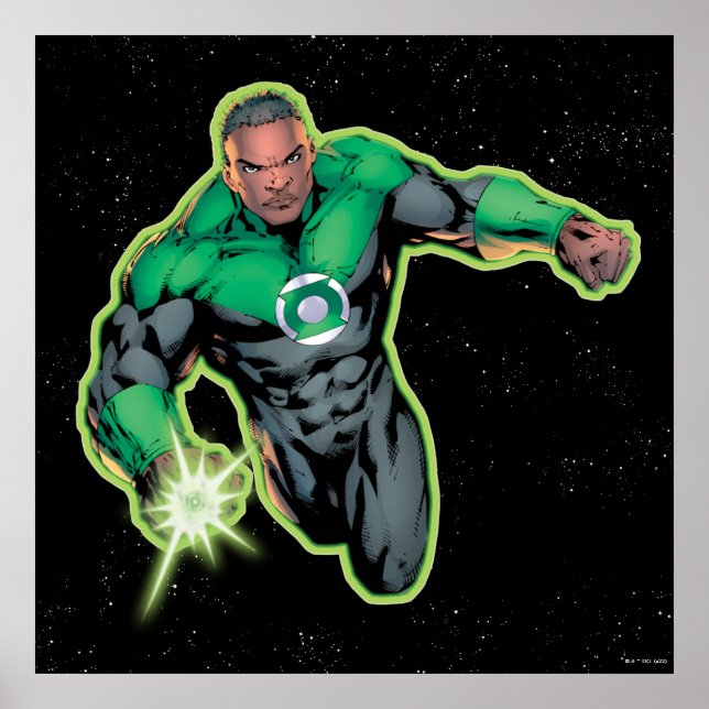 Póster Linterna verde John Stewart (Frente)