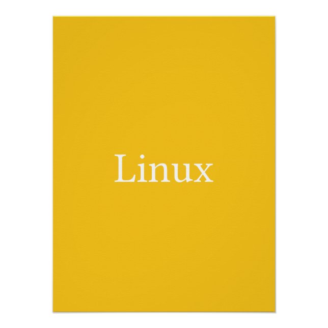 Póster Linux (Anverso)
