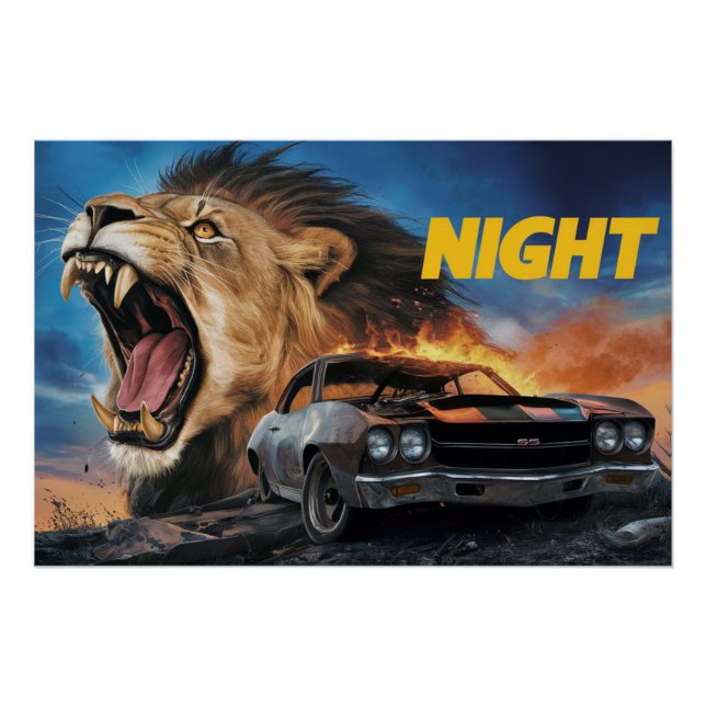 Poster Lion (Anverso)