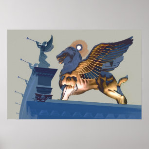Póster Lion and Angels