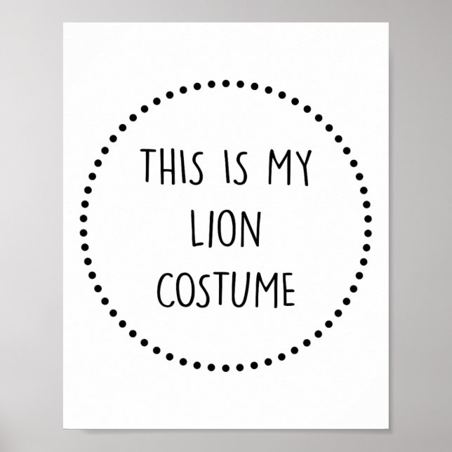 Póster Lion Costume (Frente)