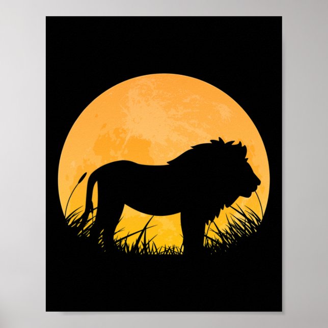 Póster Lion Easy Halloween Set Lionet Cub Moon Costume (Frente)