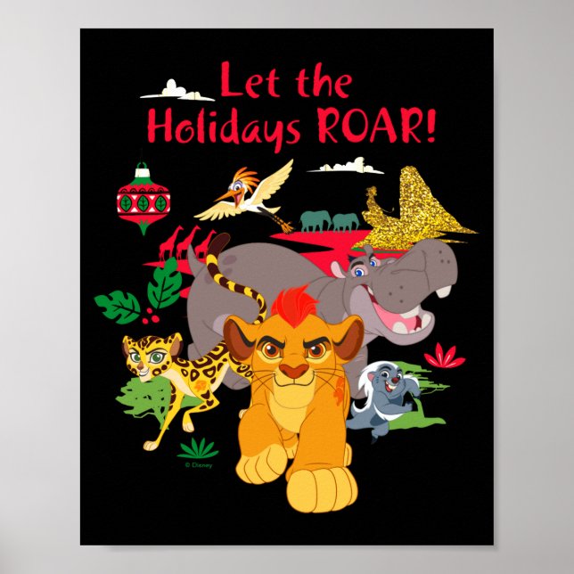 Póster Lion Guard Let The Holidays Roar  (Frente)