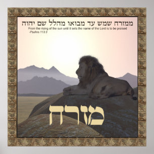 Póster Lion Mizrach