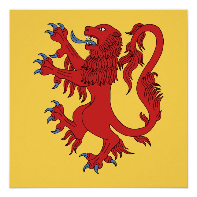 Póster Lion Rampant Gules (Anverso)