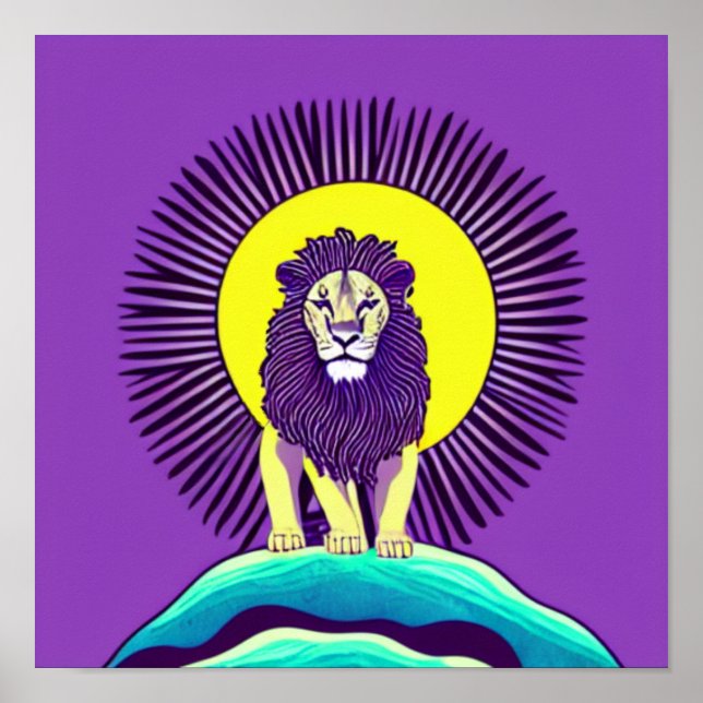 Póster Lion Sun (Frente)