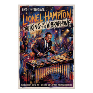 Póster Lionel Hampton Live 