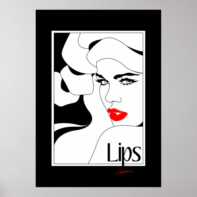 Póster Lips Original (Frente)