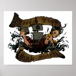 Póster Lips sueltas Poster de buques hundidos