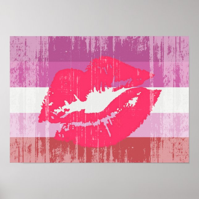 PÓSTER LIPSTICK LESBIAN ORIDE DISTRIBUIDO DISEÑO (Frente)