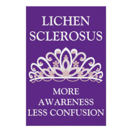 Póster Liquen Escleroso "Más Conciencia Menos Confusión"