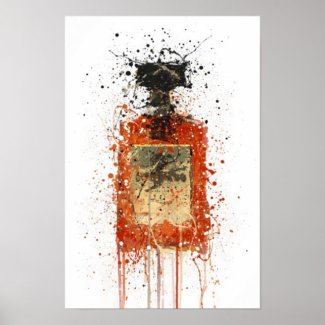 Póster Liqueur Bottle Wall Art Print 'Almond' (Frente)