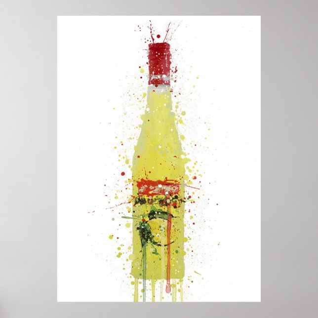 Póster Liqueur Bottle Wall Art Print 'Citrus'  (Frente)