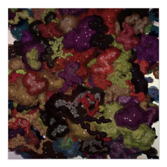 Póster Liquid Kinetic Painting  (Anverso)