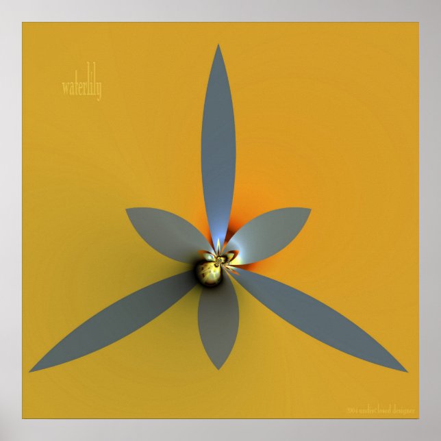 Póster lirio (Frente)