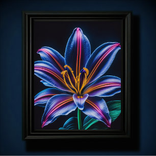 Póster Lirio azul III