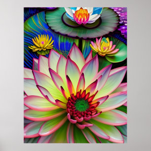 Póster Lirio de agua