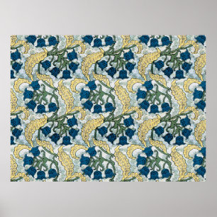 Póster Lirio de los Valles Art Nouveau Flor Verneuil 