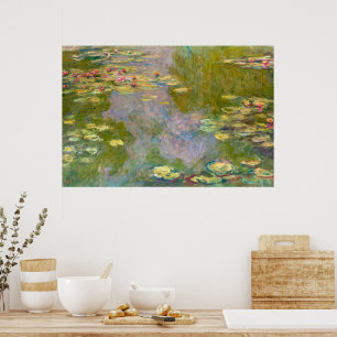 Póster Lirios de agua   Claude Monet  