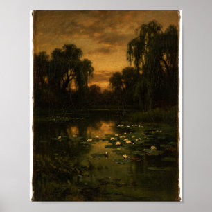 Póster Lirios de Agua Giverny II Pintura Vintage