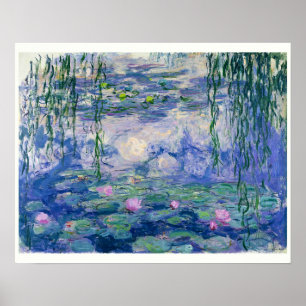 Póster Lirios de agua por Monet   16" x 20"