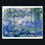 Póster Lirios de agua por Monet | 30"x24"<br><div class="desc">Este artículo es de la famosa serie de Water Lilies de Monet. Pintado en 1910, es un gran ejemplo de impresionismo - capturando luz fugaz, reflexiones y el suave movimiento del agua. Los colores y los trazos hacen que la escena se sienta viva pero tranquila. Disponible en tamaños de 5:4....</div>